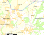 Map commune FR insee code 38451